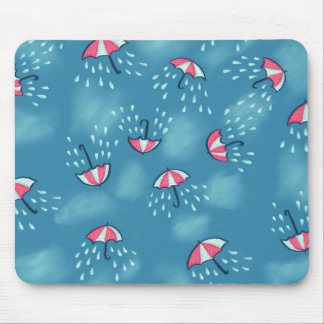 Tapis De Souris Motif parapluie de pluie amusante