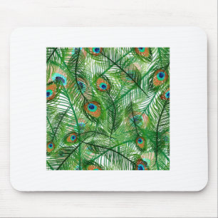 Tapis De Souris Motif Peacock plumes