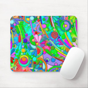 Tapis De Souris Motif Peint À La Main Et Numériquement Art 18