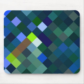 Tapis De Souris Motif Pixelé - Bleu