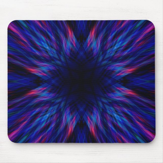 Tapis De Souris Motif pourpre et bleu (Devant)