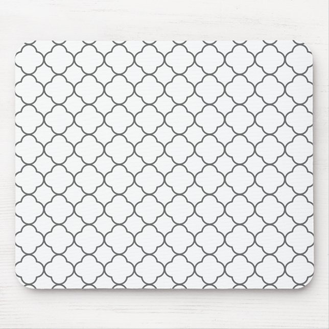 Tapis De Souris Motif Quatrefoil classique (Devant)