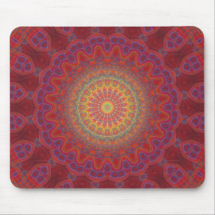Tapis De Souris Motif radial psychédélique :