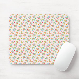 Tapis De Souris Motif Rainbows & Clouds