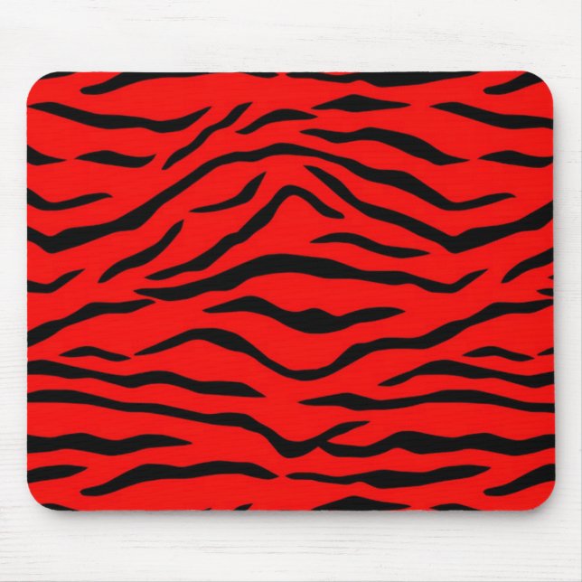 Tapis De Souris Motif Red Tiger (Devant)