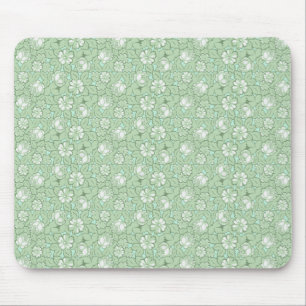 Tapis De Souris motif rose en vert clair