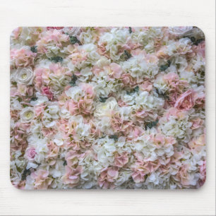 Tapis De Souris Motif rose et blanc rose