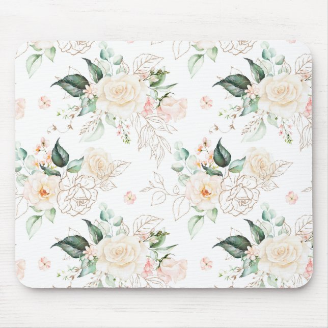 Tapis De Souris Motif rose Floral Garden (Devant)