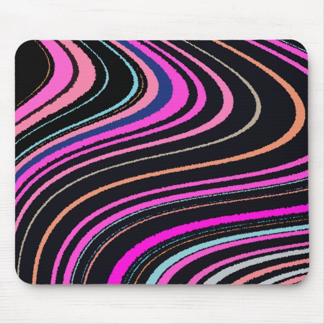 Tapis De Souris Motif rose violet magenta (Devant)