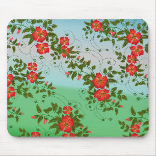 Tapis De Souris Motif rouge et vert