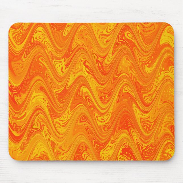 Tapis De Souris Motif rouge orange marbling (Devant)