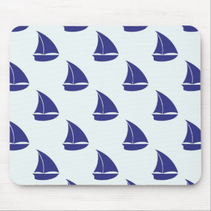 Tapis De Souris Motif Royal Blue Sailboat