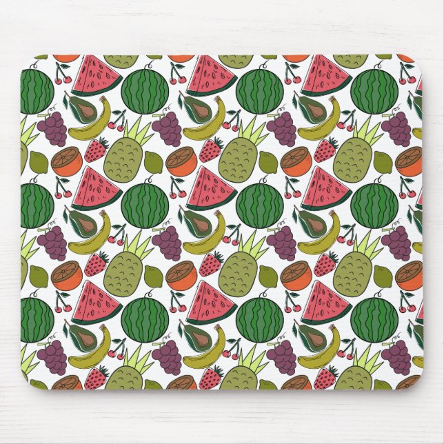 Tapis De Souris Motif sans couture de fruits | Motif de surface de (Devant)