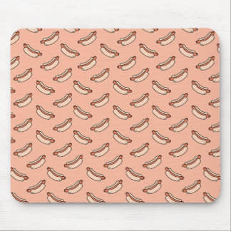 Tapis De Souris Motif sans couture de hot-dog rétro