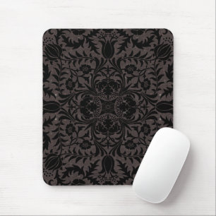Tapis De Souris Motif sans couture de vigne noir charbon de Wm Mor