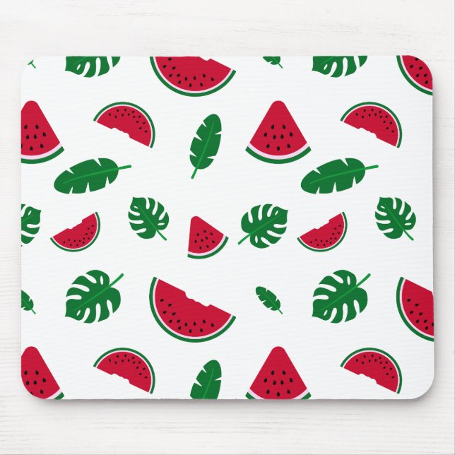 Tapis De Souris Motif sans couture d'été tropical pastèque (Devant)