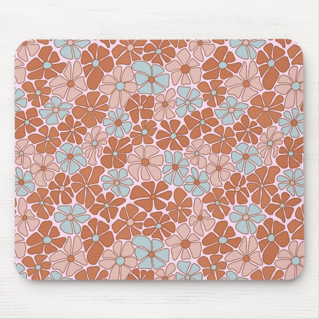 Tapis De Souris Motif sans couture rétro (Devant)