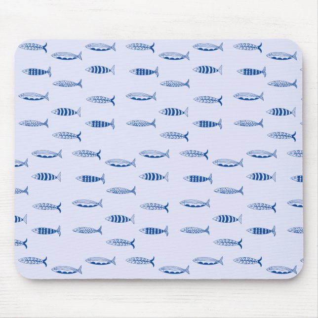 Tapis De Souris Motif Sardines (Devant)