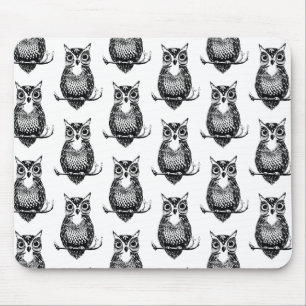 Tapis De Souris Motif simple de hibou illustré