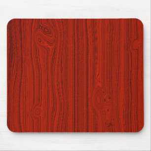 Tapis De Souris Motif simple en bois rouge