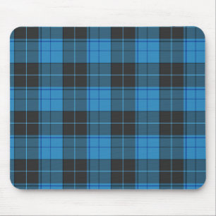 Tapis De Souris Motif simple tartan en bleu foncé...