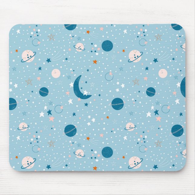 Tapis De Souris Motif Sky & Space bleu (Devant)
