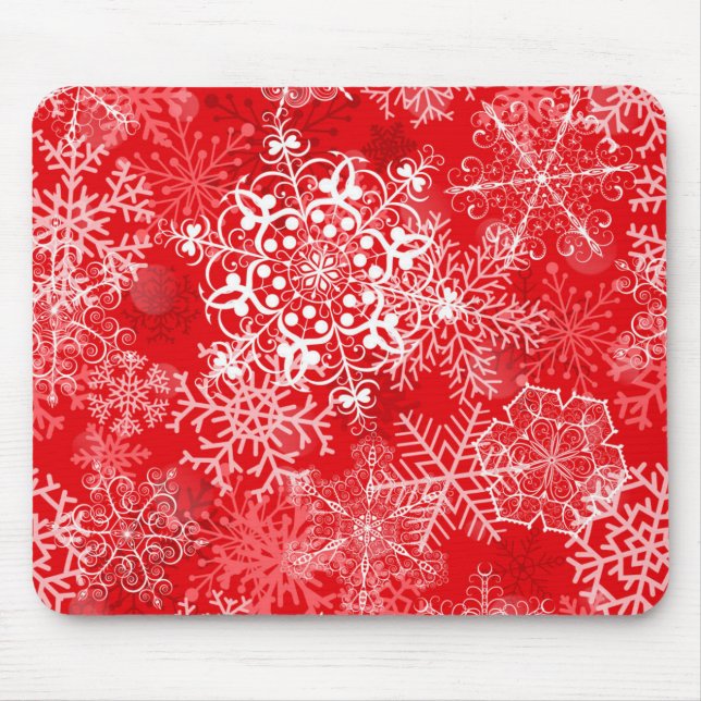 Tapis De Souris Motif Snowflake (Devant)