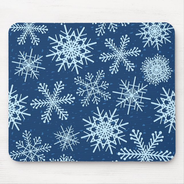 Tapis De Souris Motif Snowflake (Devant)