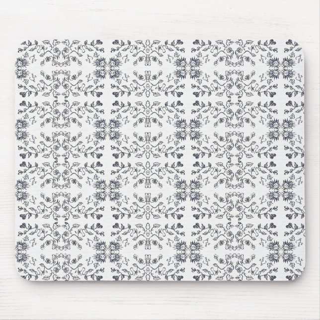 Tapis De Souris Motif Soleil Et Fleurs (Devant)