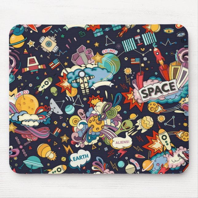 Tapis De Souris Motif spatial (Devant)