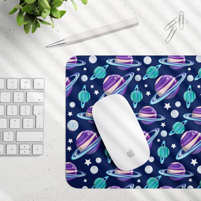 Tapis De Souris Motif spatial, Planètes, Étoiles, Galaxie, Cosmos (Créateur téléchargé)
