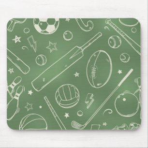 Tapis De Souris Motif sportif vert