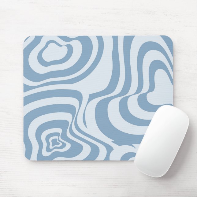 Tapis De Souris Motif Super Y2K rétro bleu (Avec souris)