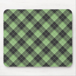 Tapis De Souris Motif tartan simple en vert clair