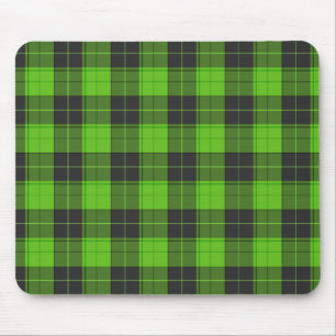 Tapis De Souris Motif tartan simple en vert foncé