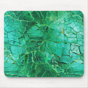 Tapis De Souris Motif textuel turquoise vif