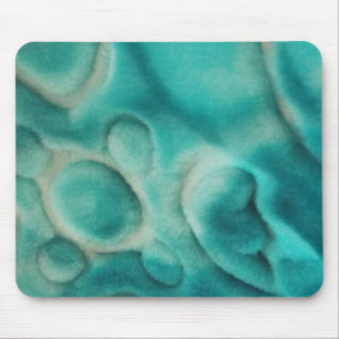 Tapis De Souris Motif tourbillonnante en beige turquoise et clair