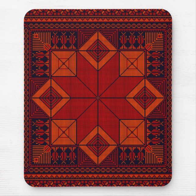 Tapis De Souris Motif traditionnel Palestine broderie tatreez (Devant)