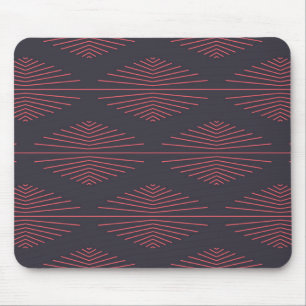 Tapis De Souris Motif traditionnel rouge simple avec des lignes
