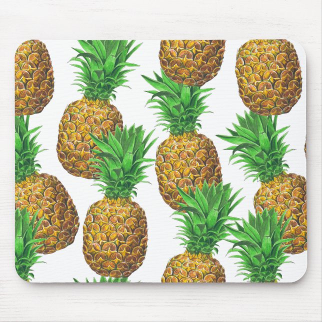 Tapis De Souris Motif transparent avec ananas (Devant)