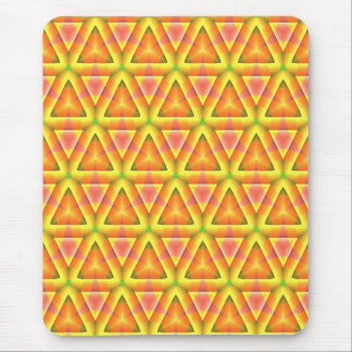 Tapis De Souris Motif Triangle Jaune Doré