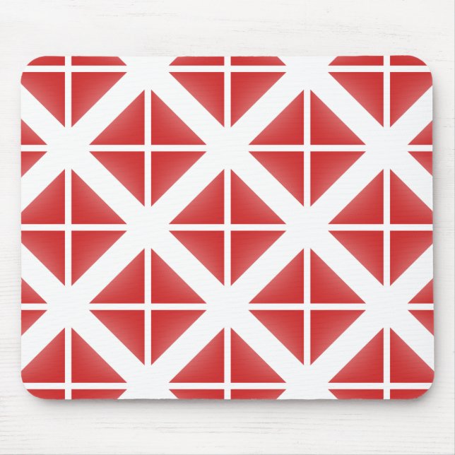 Tapis De Souris Motif triangle rouge tendance (Devant)