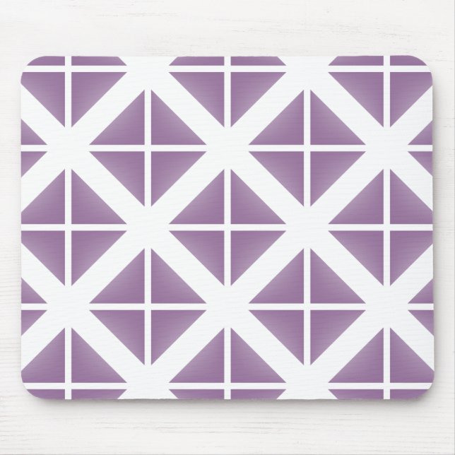 Tapis De Souris Motif triangle tendance violet (Devant)