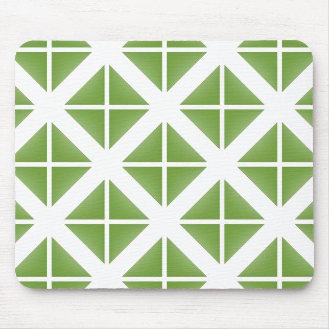 Tapis De Souris Motif triangle vert tendance (Devant)