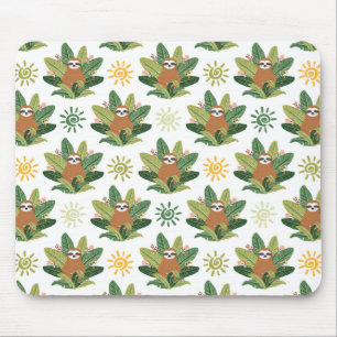 Tapis De Souris Motif tropical de paresse