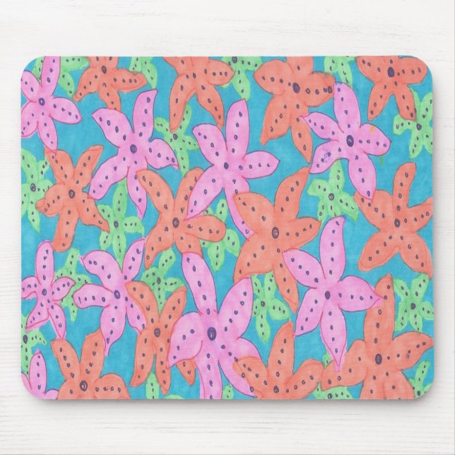 Tapis De Souris Motif Tropical Starfish (Devant)