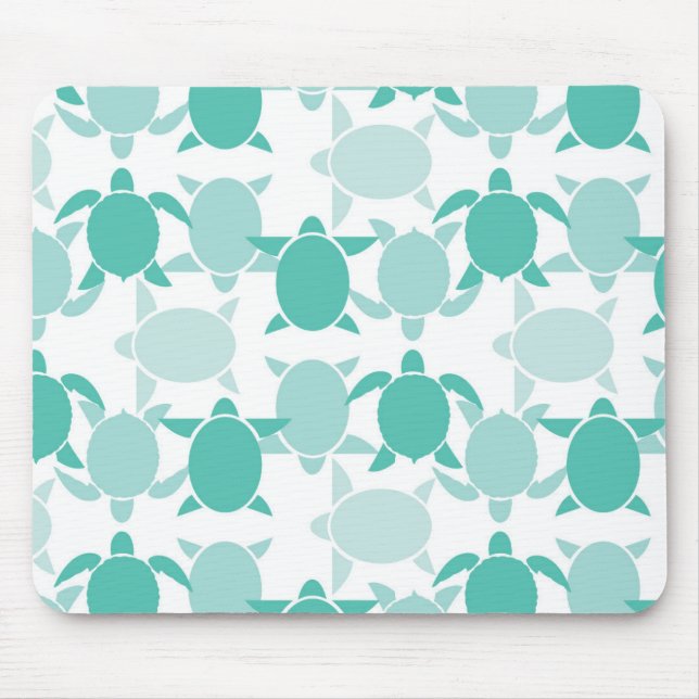 Tapis De Souris Motif turquoise de tortue (Devant)