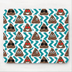 Tapis De Souris Motif turquoise d'Emoji de dunette