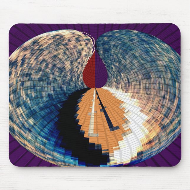 Tapis De Souris Motif V6 de pétale de diamant et de pyramide (Devant)