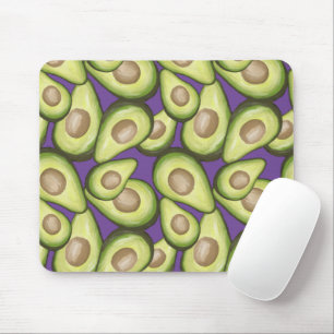 Tapis De Souris Motif Vegan Avocado frais et gourmand